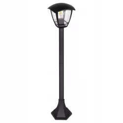 Lampa Ogrodowa stojąca słupek E27 93cm zewnętrzna LED czarna LATARNIA-5908263380691
