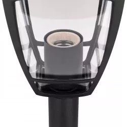 Lampa Ogrodowa stojąca słupek E27 93cm zewnętrzna LED czarna LATARNIA-5908263380691