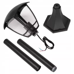 Lampa Ogrodowa stojąca słupek E27 93cm zewnętrzna LED czarna LATARNIA-5908263380691