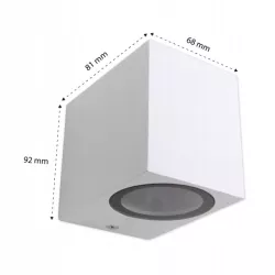 Kinkiet Oprawa architektoniczna GU10 Lida biała-5903002034224