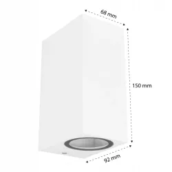 Kinkiet zewnętrzny GU10 lampa ogrodowa zewnętrzna elewacyjna ścienna LED-5903002034231