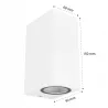 Kinkiet zewnętrzny GU10 lampa ogrodowa zewnętrzna elewacyjna ścienna LED-5903002034231