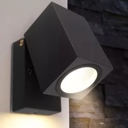 Kinkiet zewnętrzny GU10 lampa ogrodowa zewnętrzna elewacyjna ścienna LED-5903002037812