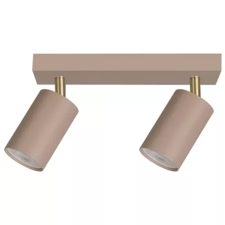 Kinkiet GU10 LED Bardo ruchomy x2 beż+złoty-5904703030669