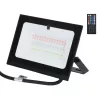 Halogen kolorowy naświetlacz LED RGB w kolorze czarnym 50W z pilotem - 8433325000752