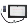 Halogen kolorowy naświetlacz LED RGB w kolorze czarnym 50W z pilotem - 8433325000752