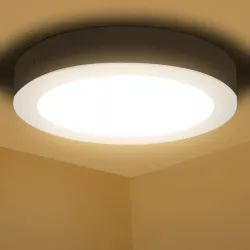 Plafon LED natynkowy okrągły 18W 3000K ciepła, śr. 22,6 cm - 8433325210335