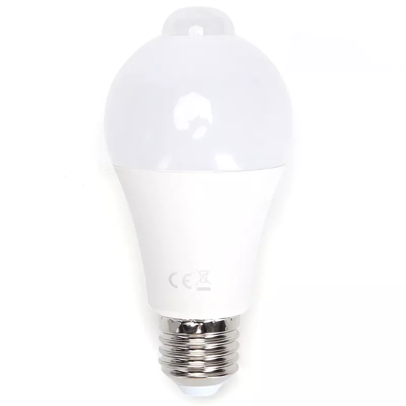 Żarówka LED z czujnikiem ruchu i zmierzchu E27 9W ciepła 3000K 840lm - 8433325345105