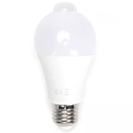 Żarówka LED z czujnikiem ruchu i zmierzchu E27 9W ciepła 3000K 840lm - 8433325345105
