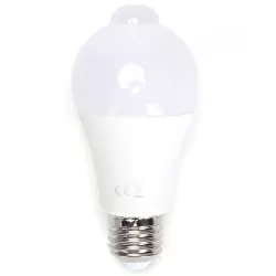 Żarówka LED z czujnikiem ruchu i zmierzchu E27 9W zimna 6500K 840lm - 8433325345112