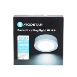 Plafon LED natynkowy okrągły 18W 3000K ciepła, śr. 22,6 cm - 8433325210335