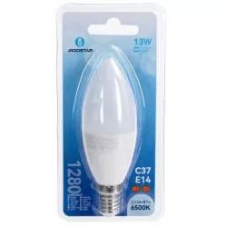 Żarówka LED C37 świecowa E14 13W biała zimna 6500K mocna 1280lm - 8433325350352