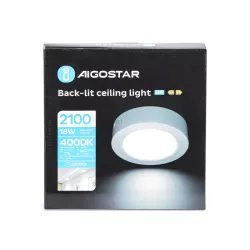 Plafon LED natynkowy okrągły 18W 4000K neutralna, śr. 22,6 cm - 8433325210342