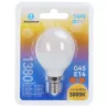 Żarówka LED mleczna kulka G45 E14 14W biała ciepła 3000K jasna 1380lm - 8433325350741