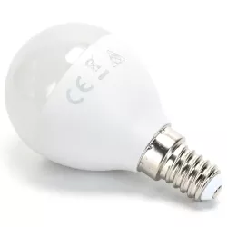 Żarówka LED mleczna kulka G45 E14 14W biała chłodna 6500K jasna 1380lm - 8433325350765