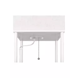 Lampa podłogowa Ganto 2 1xE27 160cm biała-5904703027430
