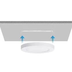 Downlight natynkowy okrągły LED E6 18W Światło białe - 8433325210359