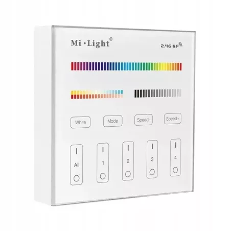 Miboxer B4 Pilot ścienny LED RGB+CCT 4-strefowy 2.4GHz Milight biały-6970602181282