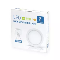 Plafon LED natynkowy okrągły 18W 6500K zimna, śr. 22,6 cm - 8433325210359