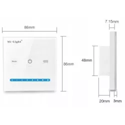 STEROWNIK LED PANEL NAŚCIENNY MONO MILIGHT P1 BIAŁY KONTROLER LED MIBOXER-6970602180186