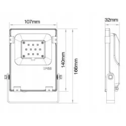 Halogen LED RGB+CCT 230V Milight FUTT05 WiFi 10W-6970602180520