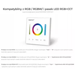MiBoxer P3 Panel dotykowy LED 3 w 1 (RGB/RGBW/RGB+CCT) 2.4GHz milight-6970602180209