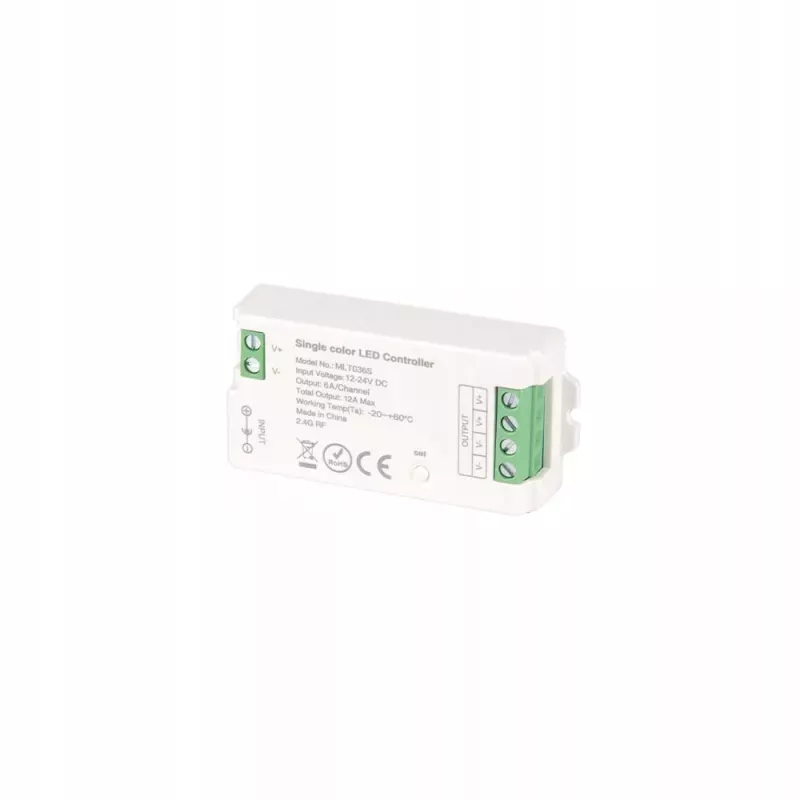 STEROWNIK LED MONO 12A RF 2.4GHZ ŚCIEMNIANIE 5-24V DC-5904703004301