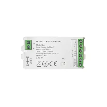 Sterownik LED RGB+CCT RF 12/24V 12A MLT039S-5904703004288