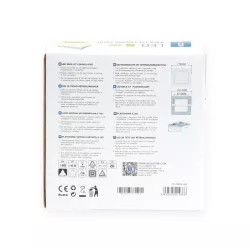 Plafon LED natynkowy kwadratowy 6W 3000K ciepła, 12,2×12,2 cm - 8433325210366
