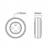 PILOT LED RGB+CCT S2 BIAŁY DO LED NAŚCIENNY Miboxer / MILIGHT S2-W-6970602182951