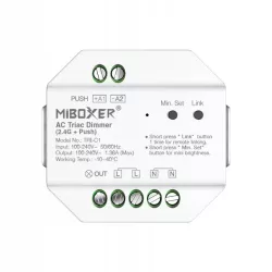 MiBoxer TRI-C1 Ściemniacz Dimmer AC 100-240V 2.4GHz RF Push 0-100% 150/300W-6970602181824