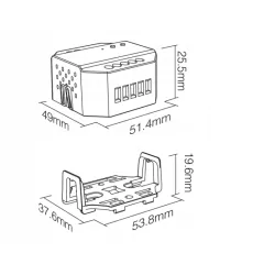 MiBoxer TRI-C1 Ściemniacz Dimmer AC 100-240V 2.4GHz RF Push 0-100% 150/300W-6970602181824