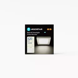 Plafon LED natynkowy kwadratowy 6W 4000K neutralna, 12,2×12,2 cm - 8433325210373