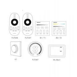MiBoxer TRI-C1 Ściemniacz Dimmer AC 100-240V 2.4GHz RF Push 0-100% 150/300W-6970602181824