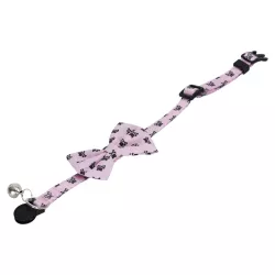 Kokardka z dzwonecznikiem elegancka obroża dla kota 1x20-30.5cm - 8719138143511