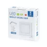 Plafon LED natynkowy kwadratowy 6W 6500K zimna, 12,2×12,2 cm - 8433325210380