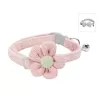 Elegancka obroża dla kota z kokardką lub kwiatkiem i dzwoneczkiem 30cm - 8719138143566