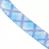 Podstawowa smycz dla psa z karabińczykiem w kratkę 2x120cm rozmiar M - 8719138143702