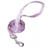 Podstawowa smycz dla psa z karabińczykiem w kratkę 2.5x120cm rozmiar L - 8719138143719