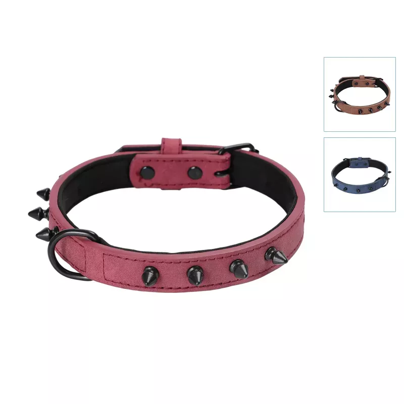 Klasyczna obroża dla psa z 8 ćwiekami rozmiar M 2xL45cm - 8719138143573