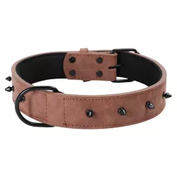 Klasyczna obroża dla psa z 8 ćwiekami rozmiar XL 4xL67cm - 8719138143603