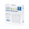 Plafon LED natynkowy kwadratowy 12W 6500K zimna, 17,3×17,3 cm - 8433325210410