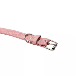 Obroża dla psa skórzana PU z tłoczonym wzorem liści rozmiar XXL 4x67cm - 8719138143627