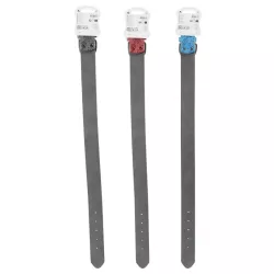 Obroża dla psa skórzana PU z tłoczonym wzorem liści rozmiar XXL 4x67cm - 8719138143627