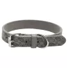 Obroża dla psa skórzana PU z tłoczonym wzorem liści rozmiar L 2x67cm - 8719138143634