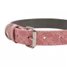 Obroża dla psa skórzana PU z tłoczonym wzorem liści rozmiar L 2x67cm - 8719138143634
