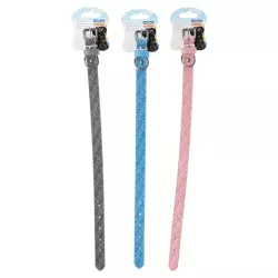 Obroża dla psa skórzana PU z tłoczonym wzorem liści rozmiar L 2x67cm - 8719138143634
