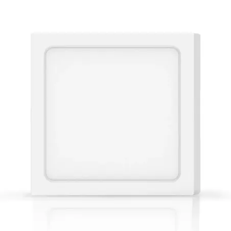 Plafon LED natynkowy kwadratowy 18W 3000K ciepła, 22,6×22,6 cm - 8433325210427