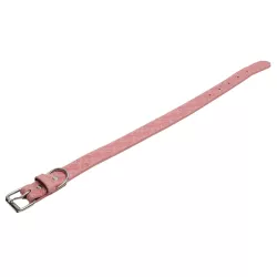 Obroża dla psa skórzana PU z tłoczonym wzorem liści rozmiar XL 3x60cm - 8719138143658