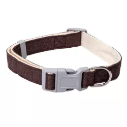 Klasyczna obroża dla psa Jednolity kolor rozmiar M 2x35-50cm średnia - 8719138143733